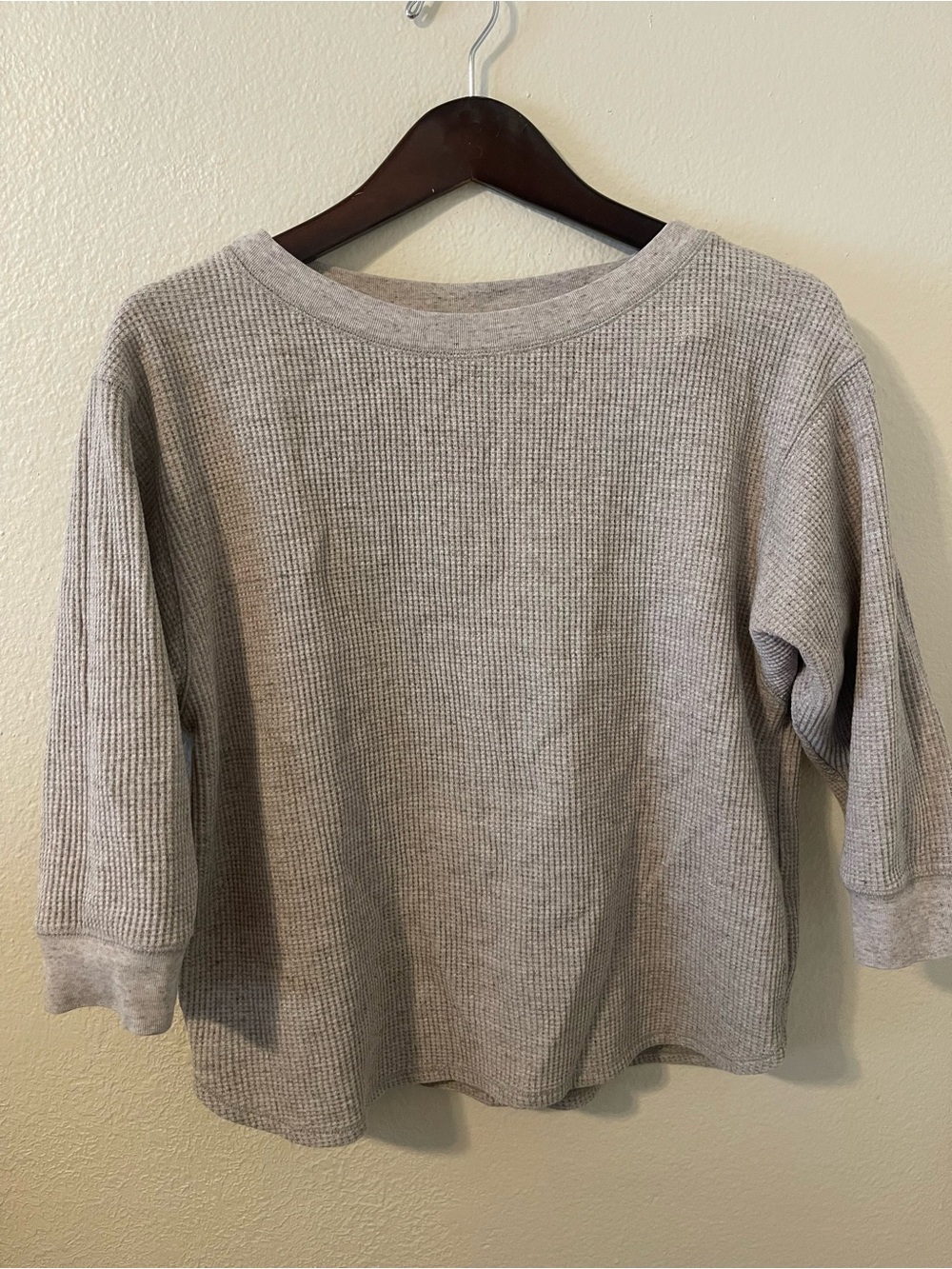 Uniqlo Waffle Knit Crewneck Sweater